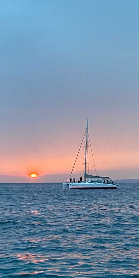 vue de nuit en bateau